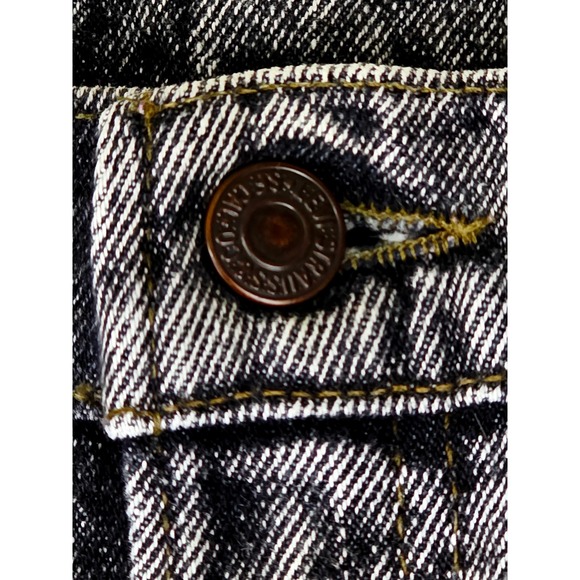 Levi Strauss Men's 505 Jeans Acid Wash W31 x L33 Straight Leg Denim Made in USA - Picture 10 of 10